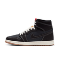 Air Jordan Black High-Top Sneakers with Contrast Stitching