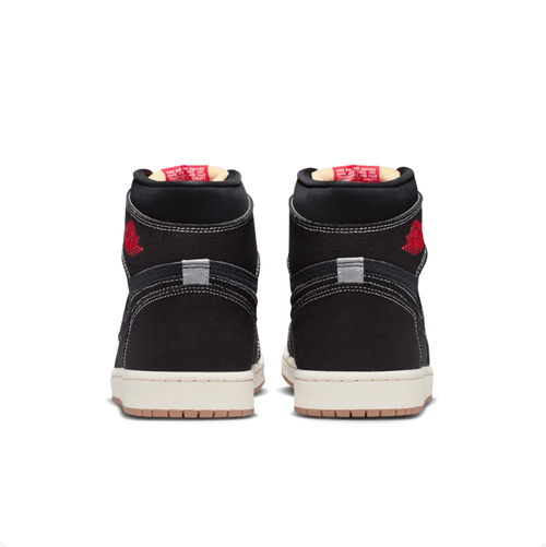 Air Jordan Black High-Top Sneakers with Contrast Stitching